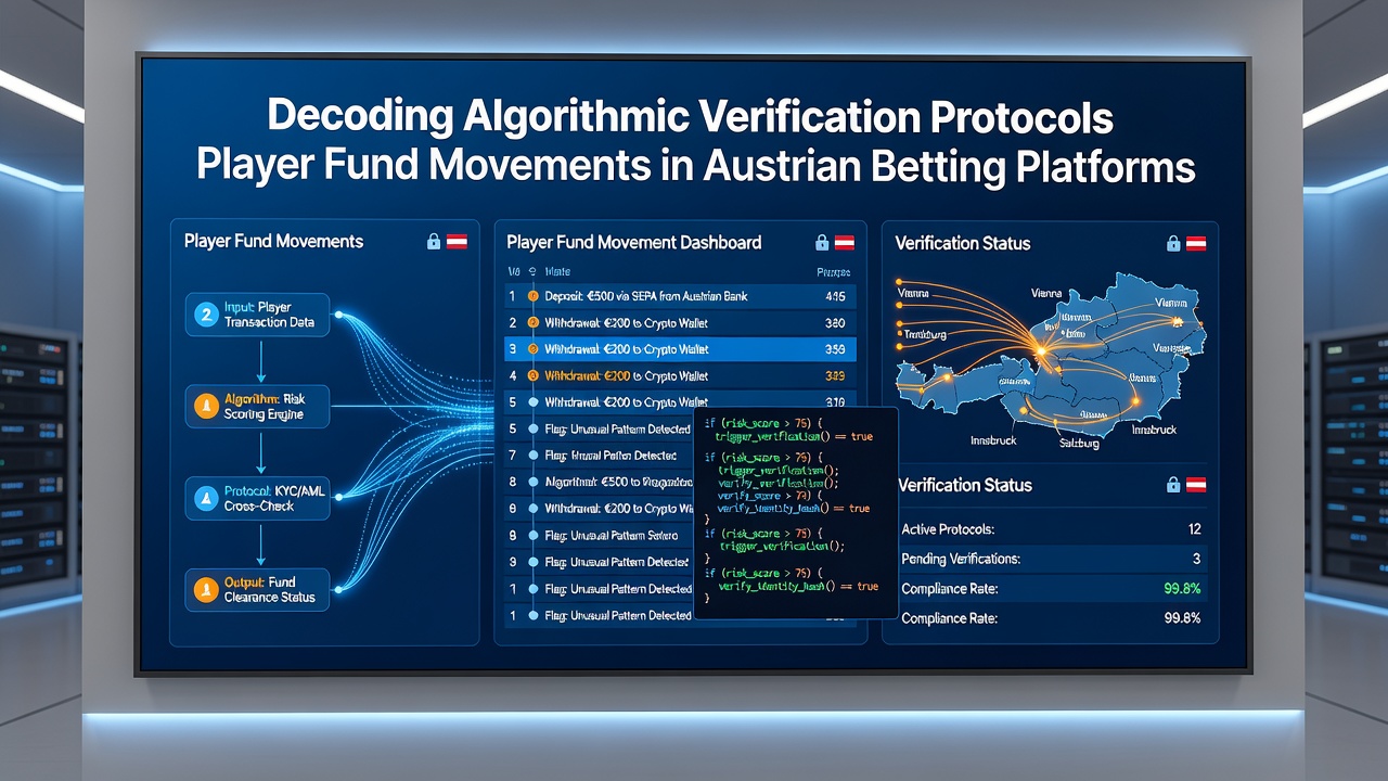 Diagram showing real-time fund verification workflow in Austrian online betting systems